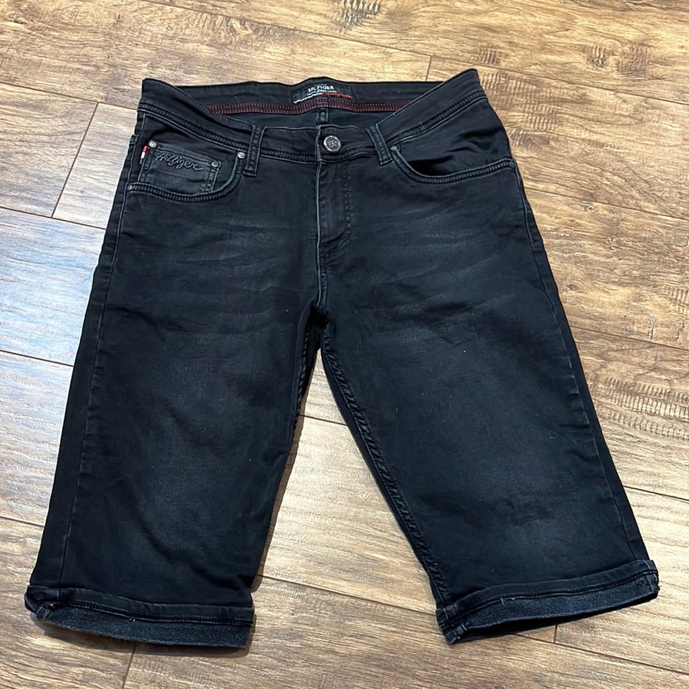 Men's Black Jean Shorts